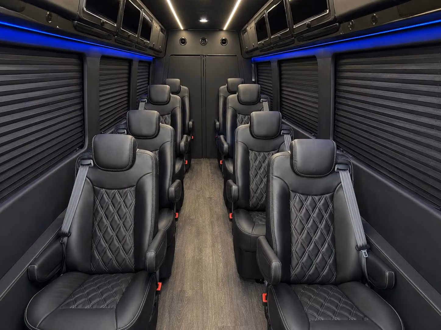 sprinter van with driver inside